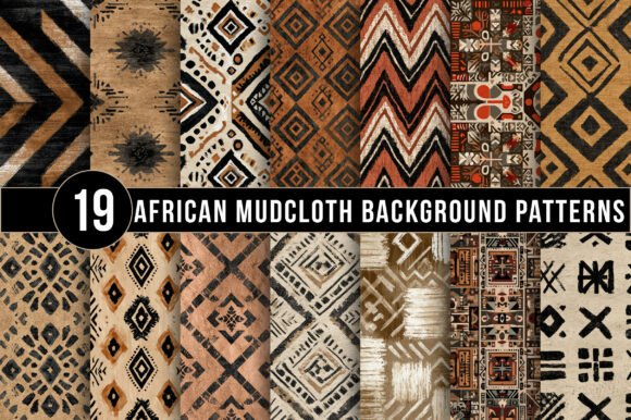 Download African Mudcloth Background Patterns - Premium Resources
