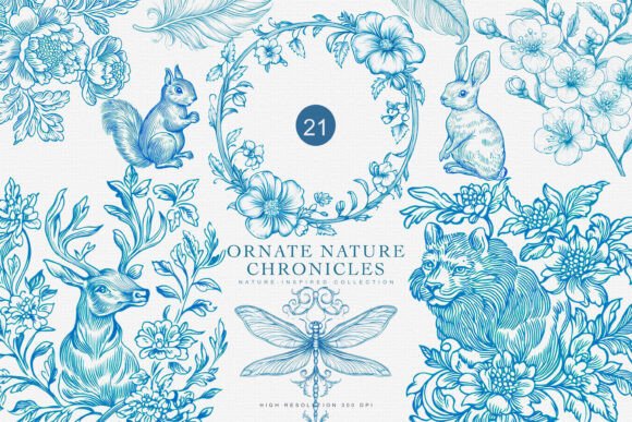 Download Turquoise Chinoiserie Floral Animals - Turquoise Collection