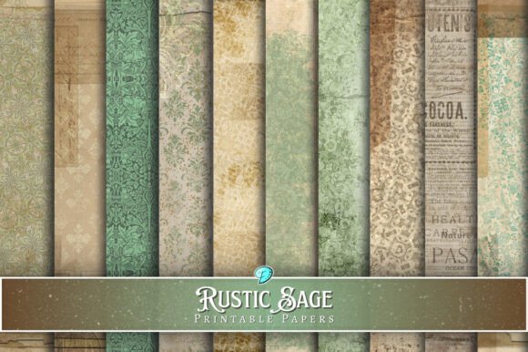 Download Rustic Sage Printable Papers - Printable papers Collection